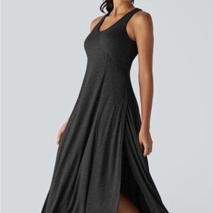 HALARA black Maxi Dress L NWT